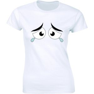 Half It Tops - Crying Anime Eyes Sad Tears Emo Crybaby T-shirt Half It Tops - Crying Anime Eyes Sad Tears Emo Crybaby T-shirt